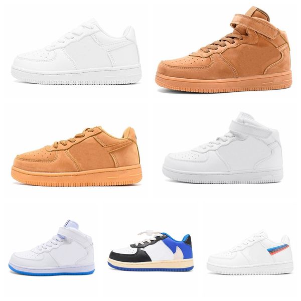 

kids force 1 skateboarding shoes for skate shoe youth sneakers children sneaker pour enfants sports chaussures teenage boys giyls and with s, Black