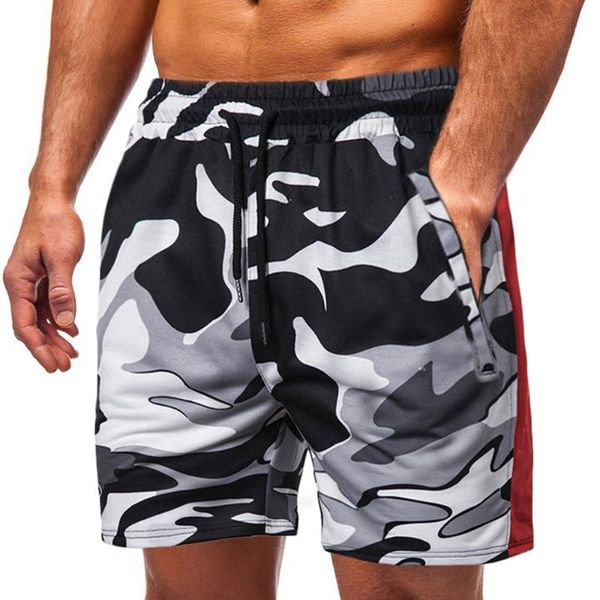 

men's shorts camouflage loose cargo men summer camo military short pants mens breathable cool beach boardshorts sweatpants man clothes, White;black