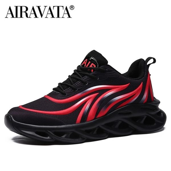 

men's flame printed sneakers sports shoes comfortable running shoes outdoor men athletic shoes trainers 220513, Black