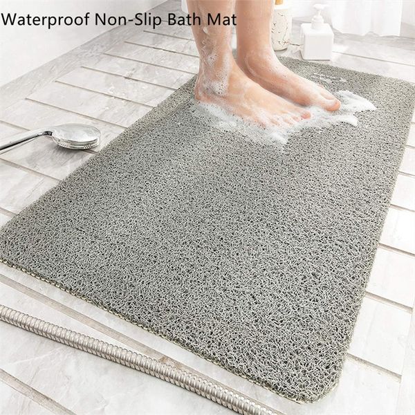 Banyo Anti-Slip Mat Küf Mroof Su Geçirmez Duş Yumuşak Masaj Ev Banyo Mutfak PVC Yıkanabilir Hızlı Kurutma Zemin Halı 220504