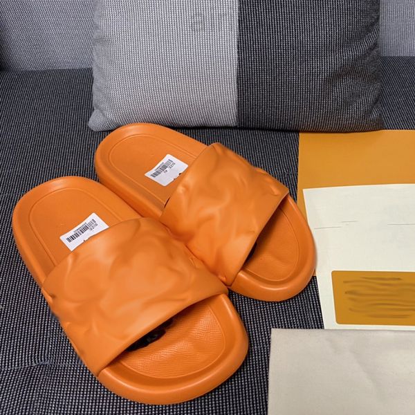 2023Slides Men's Waterfront Mule Sandal Top Quality Summer Slippers Designer Modelo Solado de Borracha Sapatos Lady Nylon