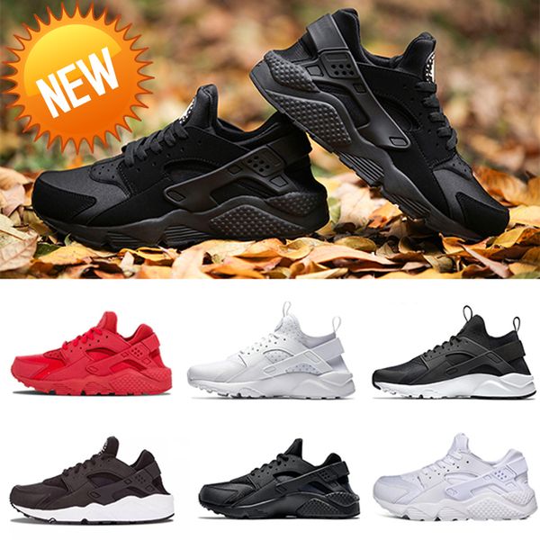 

2023 boots huarache run ultra triple black white running shoes men women huaraches 4.0 1