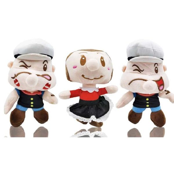 Factory Wholesale 3 Projeta 20cm Popeye Cartoon Animation Film and Television Periféral Plush Toys Infantil's Doll Gifts