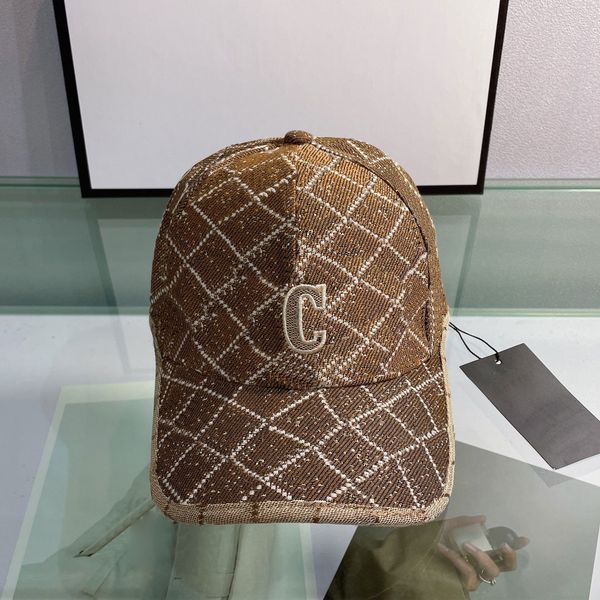 

Fashion Ball Caps Elegant Baseball Cap Dome Hats Designer Letter Hat 4 Colors for Men Women, C3