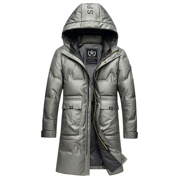 

down jacket parkas hooded men warm thick coat winter long jackets windbreakers outerwear overcoat waterproof plus size casual fashion, Black