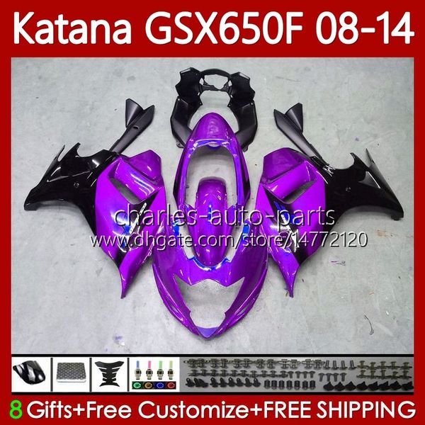 

fairings for suzuki katana gsx-650f gsxf650 gsxf-650 gsx650f purple black 2008 2009 2010 2011 2012 2013 2014 bodywork 120no.54 gsx 650f gsxf