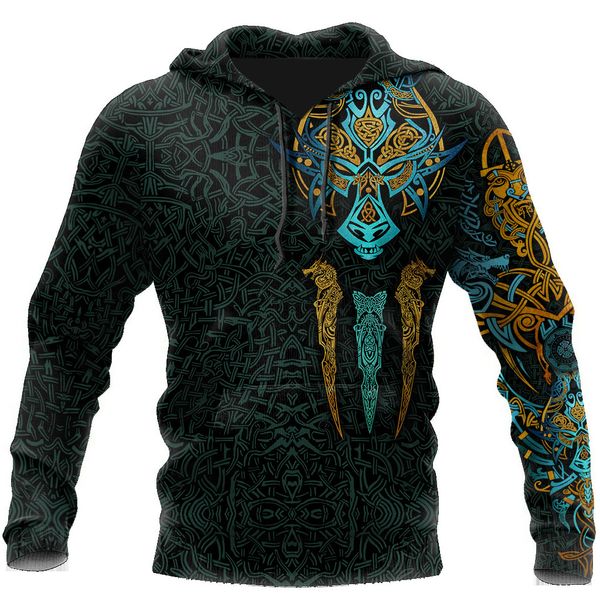

men's hoodies sweatshirts spring and autumn street warrior tattoo fashion sports suit personalized custom 3d printing hoodielight jacke, Black