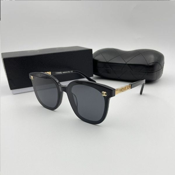 

designer sunglasses xiaoxiang new ch3869 letter legs xiangjia plate sun women's uv proof square, White;black