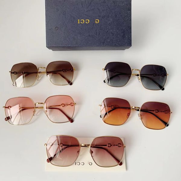 

50% discount for factory direct sales2022 new g family ni star same ponytail buckle tan sunglasses women gg0882sa, White;black