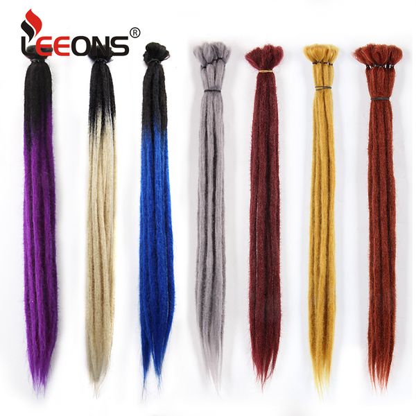 

accessories dreadlocks hair extension for women and men handmade dreads ombre braiding hair pieces 1 strand synthetic crochet braids costume, Silver