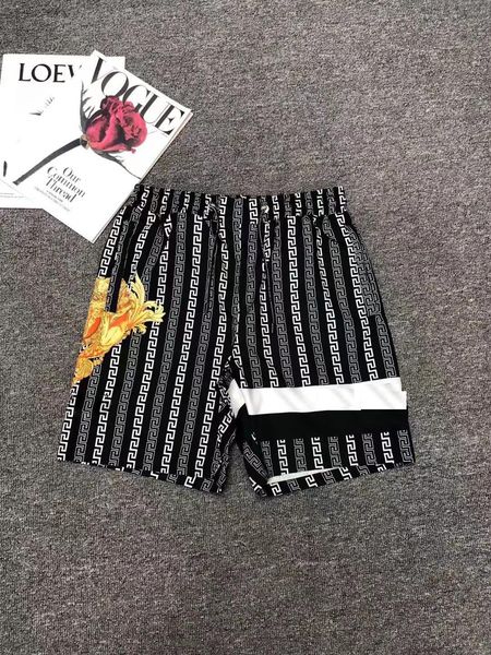 

designer style new luxury casual men's shorts snake pattern flower embroidery mens swimming shorts high street fashion medusa beach pan, White;black