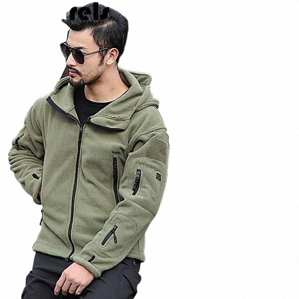 

men's jackets fleece jacket hooded polar thicken warm outdoor breathable tactical sweater liner clothing o9t6#, Black;brown