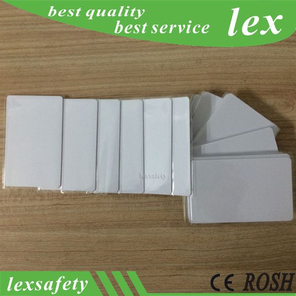 200pcs/lote branco em branco uhf jet de jato PVC PVC RFID Proximity Smart Card ISO 18000-6C