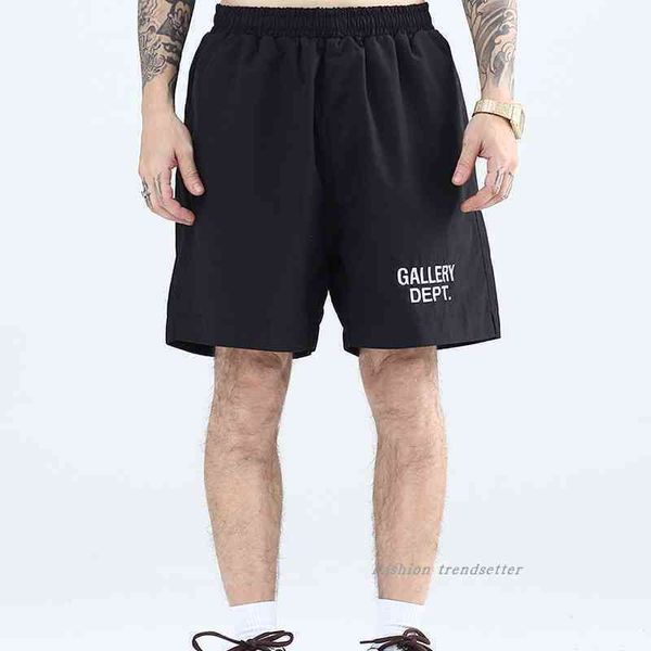 

shorts gallerydepts designer gary casual american fashion brand letter embroidery loose five minute quick drying men's and women's, White;black