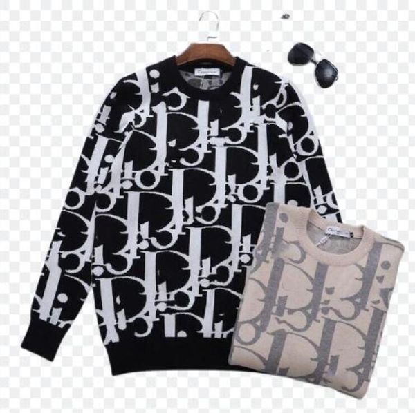 

2022 popular men designer sweater letter embroidery winter autumn, White;black