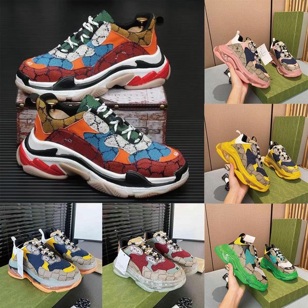 

couples fashion casual shoes designer print thick-soled color matching wear-resistant joker breathable sneakers size 35-45, Black