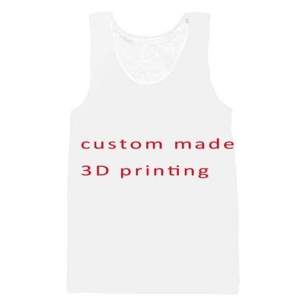 PLstar Cosmos Custom Full Print 3D Tank Top Herren Damen Herren US-Größe Tops Customsize T-Shirts Plus Size Drop Herrenbekleidung 220704