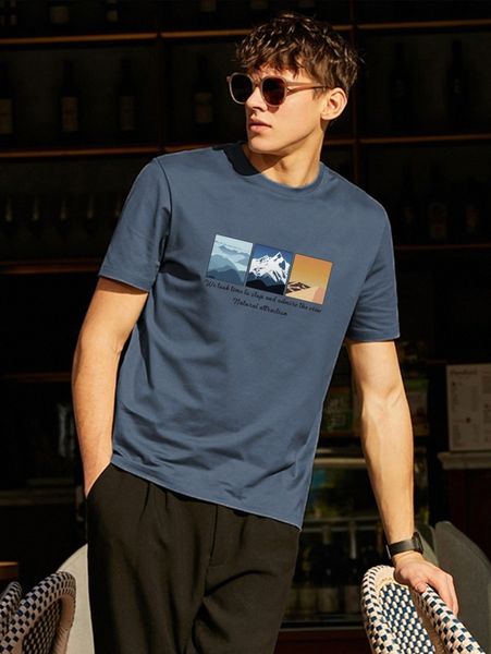 

men slogan graphic round neck t-shirt v9hq#, White;black