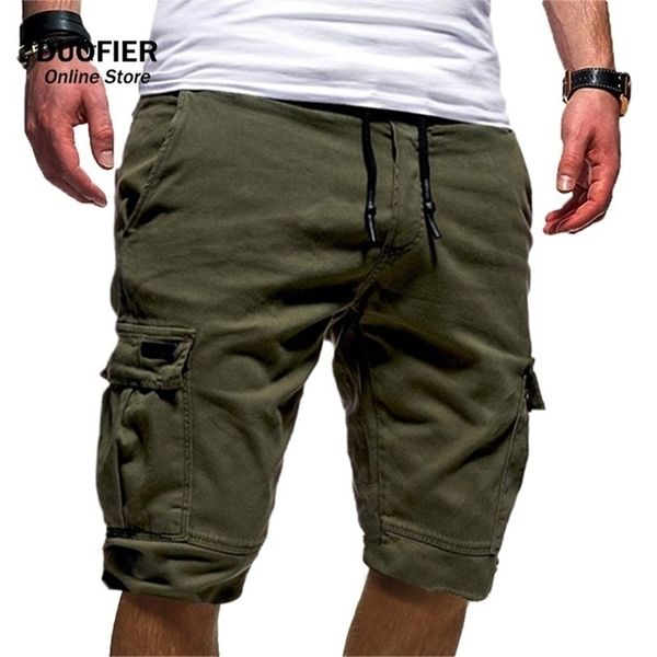 

mens cargo shorts casual side pockets fashion bottom military shorts summer shorts men army green drawstring bermuda masculina 210330, White;black