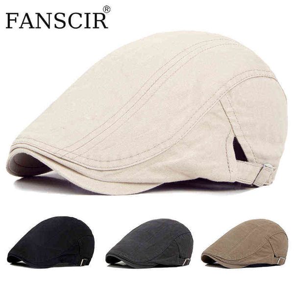 Summer Fashion Beret Caps For Men Vintage Casual Outdoor Women Luxury Brand Cappello da sole Unisex Giornale regolabile Ragazzi Cap Cabbie Gatsby J220722