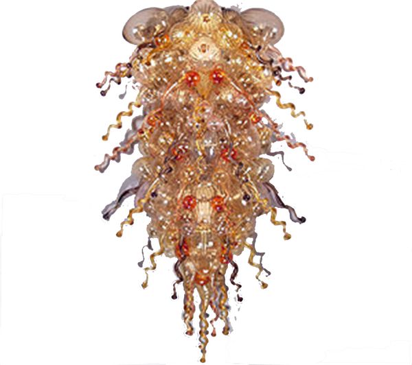 

luxury hand made blown glass chandelier diy color wholesale price