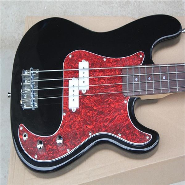 

2021 custom 4 strings fd precision metal black bass guitar289j