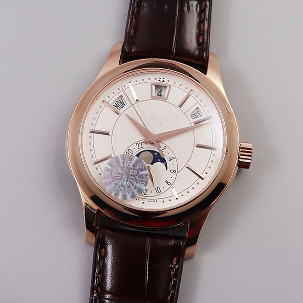 

gr factory 5205g 013 324 s qalu24h 206 designer watch mens watches waterproof luminous leather strap c2, Slivery;brown