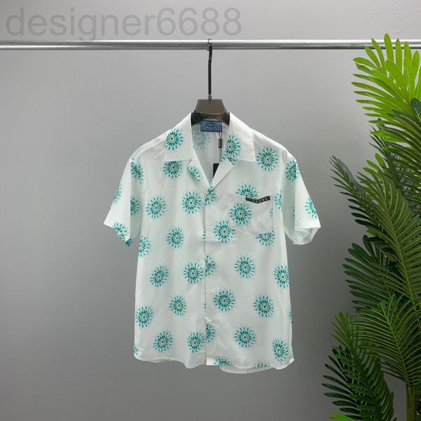 

men's casual shirts designer spring and summer pra pujia short sleeved shirt men's lapel cardigan fashion br wo same style 0ld4, White;black