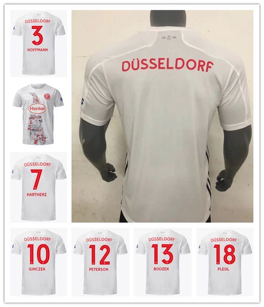 

22 23 fortuna dusseldorf special edition mens soccer jerseys ginczek klaus pete bodzek pledl football shirt short sleeve, Black;yellow