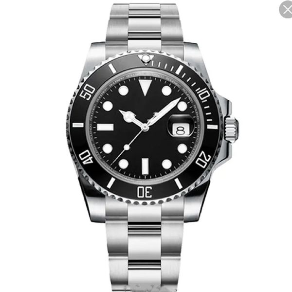 

men's automatic watch 41mm ceramic bezel movement mechanical stainless steel watch master men fashion gold watches straps for wristwatc, Slivery;brown