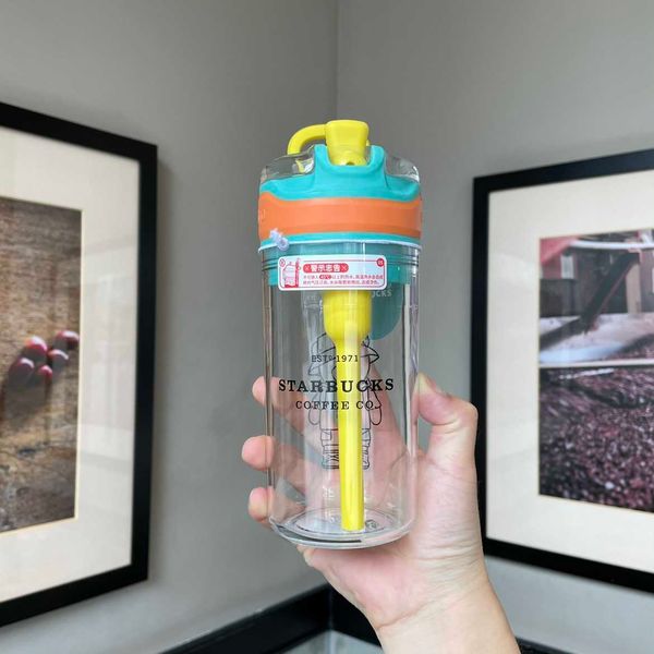 

2021 starbucks cup summer contigo camping bear snack type straw water cup 500ml