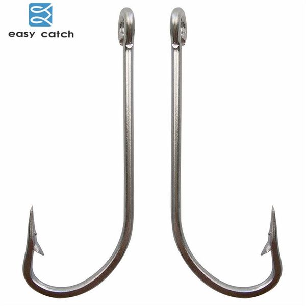 

easy catch 50pcs 34007 stainless steel white big extra long shank fishing hooks size 1/0 2/0 3/0 4/0 5/0 6/0 7/0 8/0 9/0 10/0189i