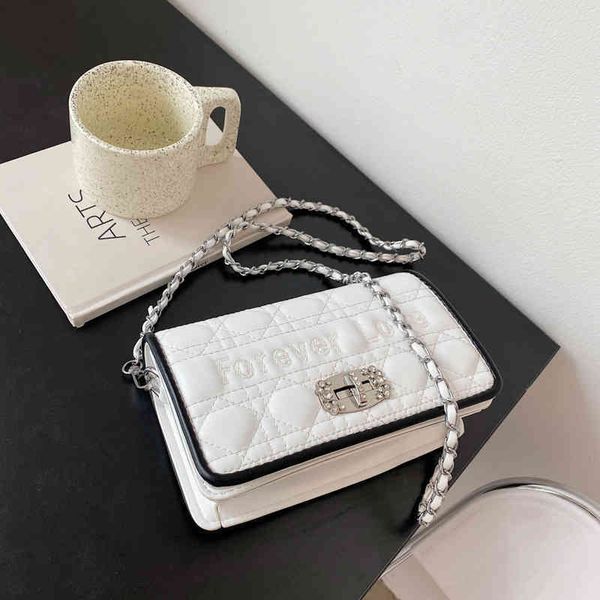 

fashion bag 65% off outlet online wholesale this popular women's 2022 new solid color rhombic chain cross small square leisure shoulder
