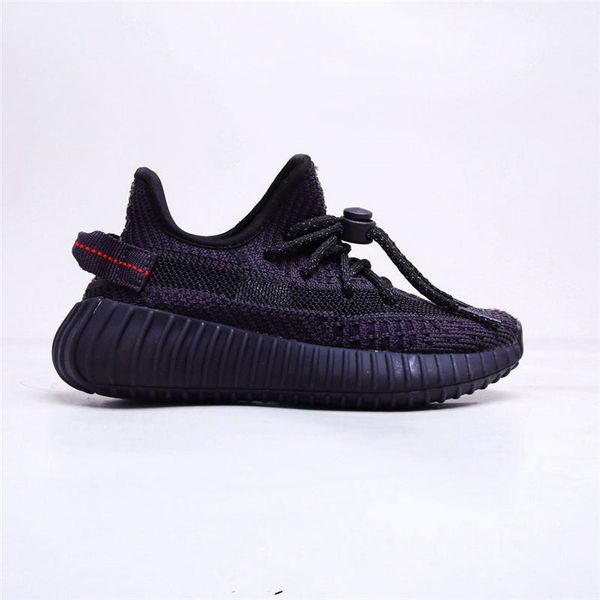 

2021 baby sneakers hiphop marque pink boys and girls breathable childrens running shoes26-35 yeesy yeezies 35 v2 5 7 eyd, Black