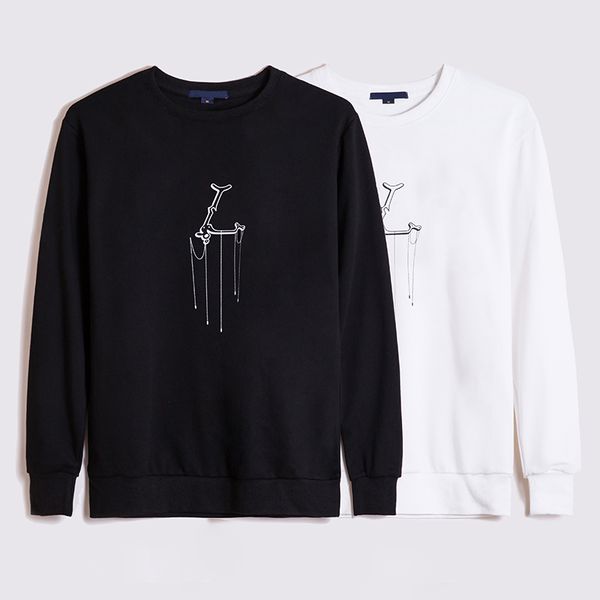 

2022 mens hoodies camouflage print couples hoodies men women round neck pullover long sleeve sweatshirts size m-2xl, Black