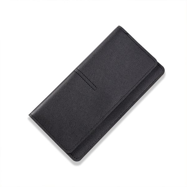 

wholesale new product super slim genuine leather long wallet fashion simplicity ladies handbag customize, Red;black