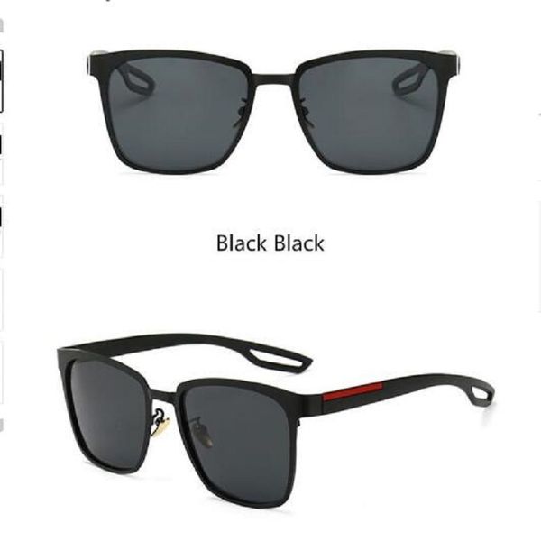 

designer fashion sunglasses for women luxury sun glasses plated square frame brand polarized fashion goggle highly quality 6 color optional, White;black