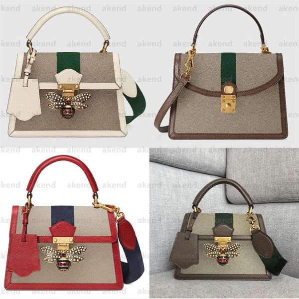 

designer tote shoulder fashion little bee bags woemn queen margaret duffle nylon leather crossbody bag genuine f194s