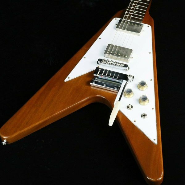 

custom shop 1967 flying v w/maestro chrome vos walnut #gg48p electric guitar