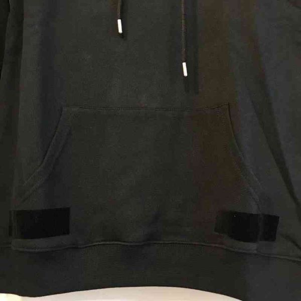 

factory online export brand new sweater early spring off all black flocking arrow pullover hoodie