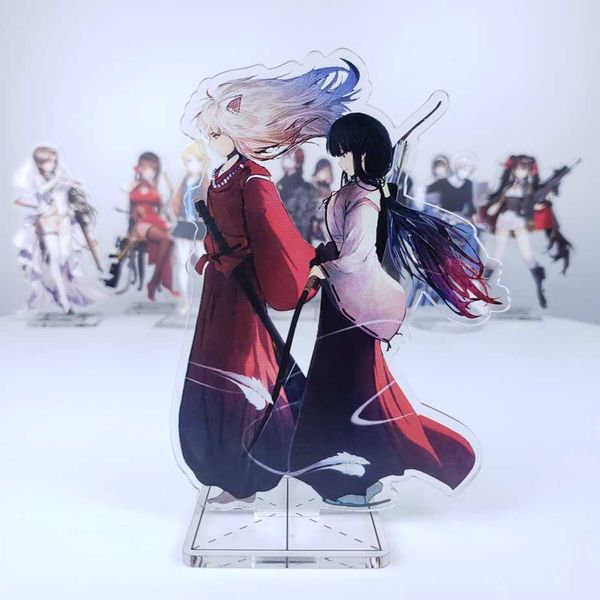 

huiya01 anime inuyasha sesshoumaru transparent acrylic stand figure deskdecoration collection model toy doll gifts q0722