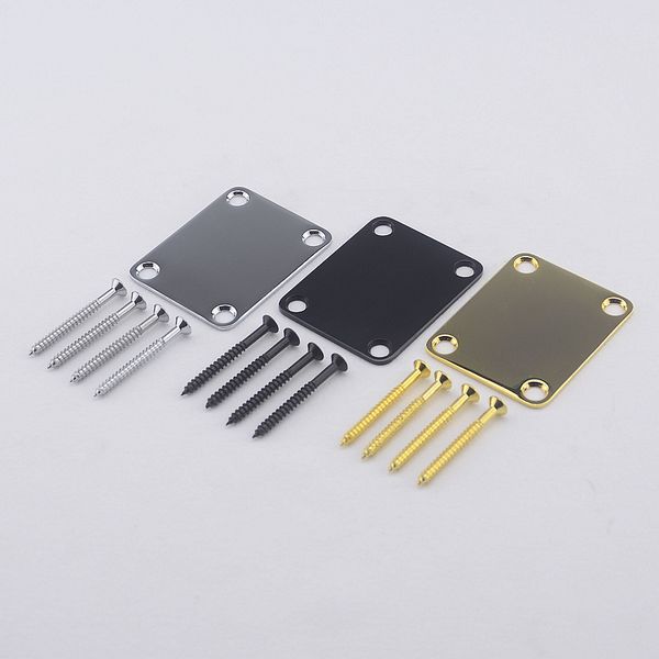 

1 set electric guitar electric bass neck plate / neck joint plate with screws
