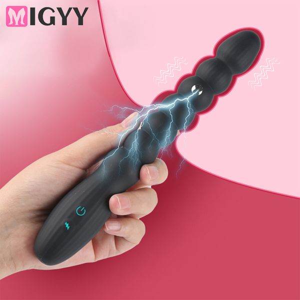 Vibrador anal de choque elétrico brinquedo sexy para mulheres vibradores vibradores gays massagem de massagem butts de bumbum casal de brinquedos