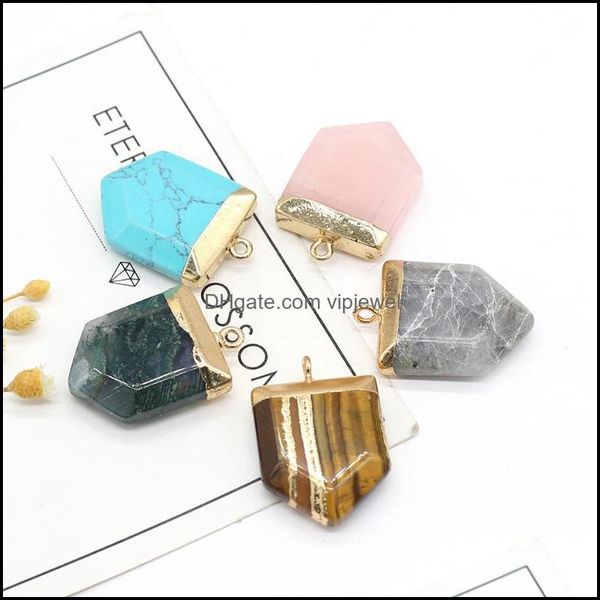 

pendant necklaces pendants jewelry natural stone gem rose quartz agate tiger eye handmade crafts necklac dhvgi, Silver