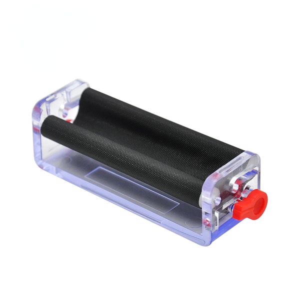 Transparent einstellbare Zigaretten -Rollmaschine Raucherzubehör Kunststoff Tabak Handrolle Maker -Gerät für 70 -mm -Rollpapier
