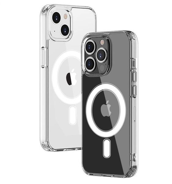 Anti-shock Clear TPU PC Custodie per cellulari all'ingrosso Cover per telefono magnetico per iPhone 13 Mini 13 Pro Max IP12 11 XR XSAMX X 7 8PLUS Supporto per ricarica wireless