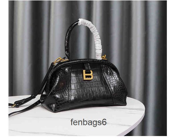 

fashion handbags 2022 designer balencaigass bag women editor clip hourglass crocodile b-button handbag women's leather cloud dumpling v