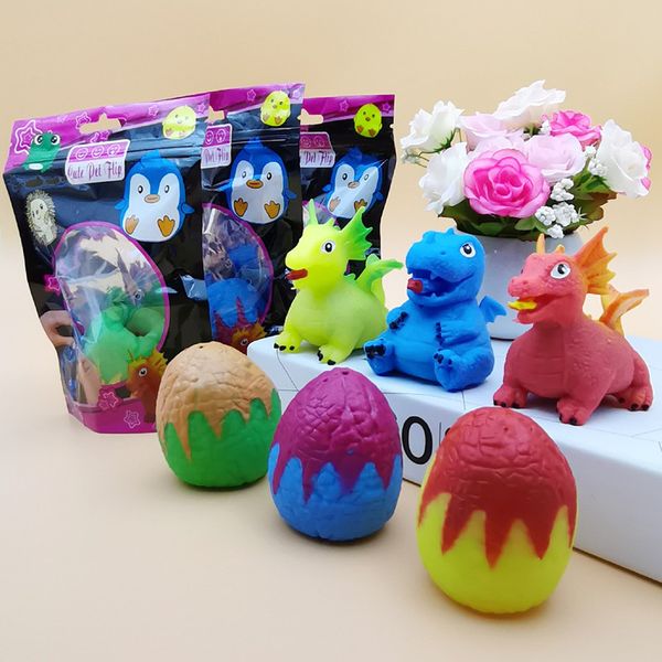 

cute overturn gift box dinosaur egg decompression toy children's small gift
