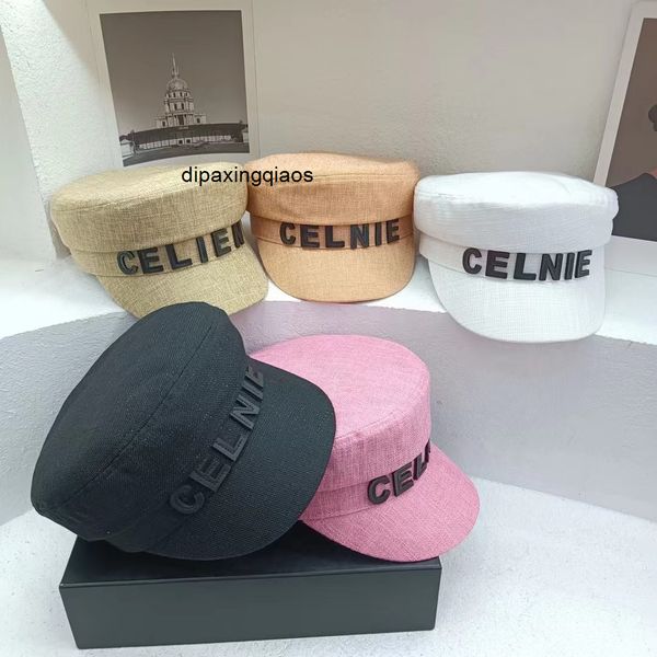 

ball caps celina cotton hemp ce fashion european letter tooling cap, Blue;gray