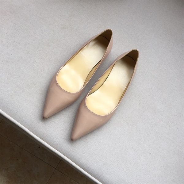 

designer luxury red bottoms women shoes fashion high heels shoes nude black red leather pointed designer pumps dress shoes with box